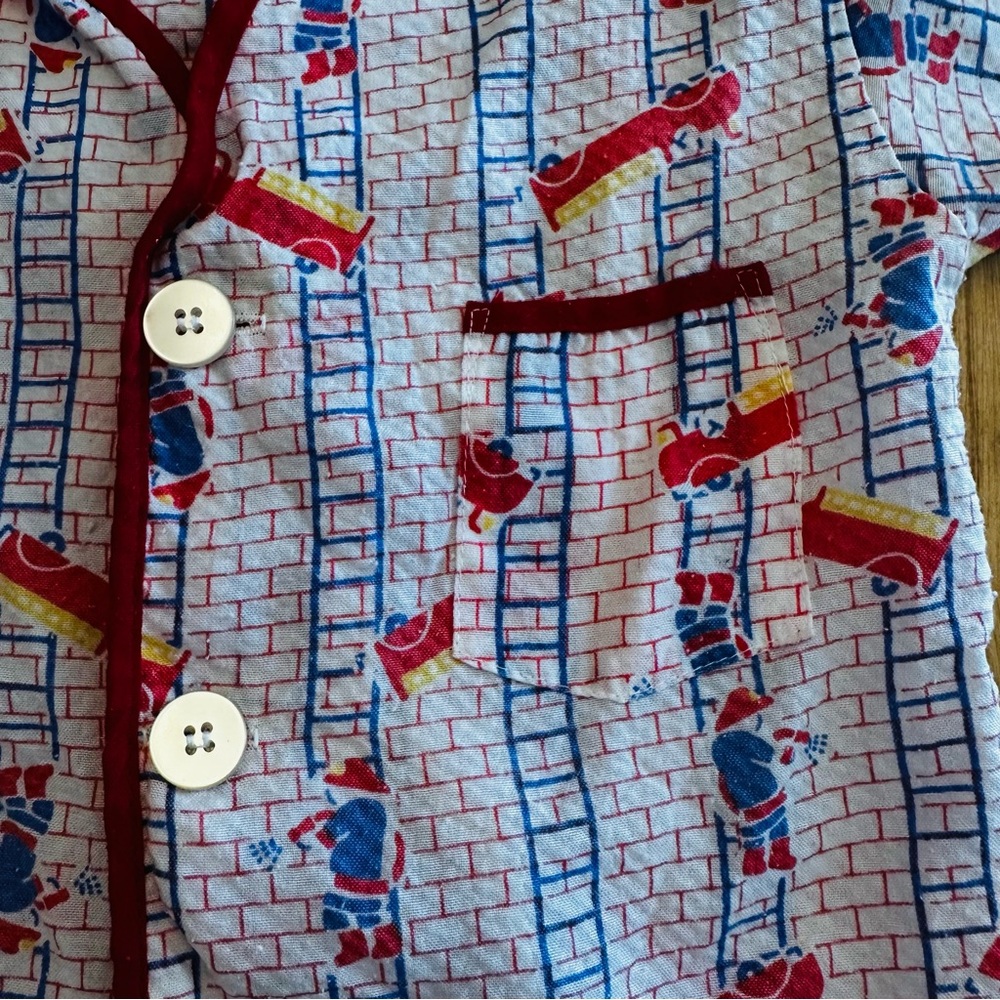 Vintage Fire Truck Print Shirt - Picture 4 of 5